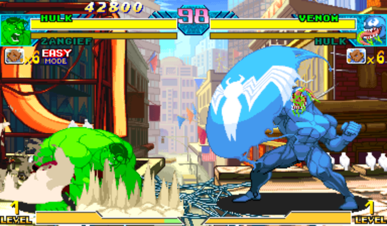 Marvel Vs. Capcom: Clash of Super Heroes (Asia 980112) Screenshot 1